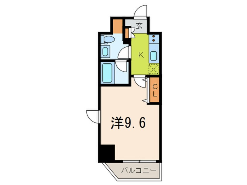 間取図 ｶｰｻｽﾌﾟﾚﾝﾃﾞｨｯﾄﾞ虎ノ門新橋