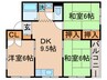 中村マンション 3DKの間取り