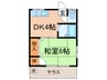 光荘 1DKの間取り