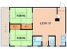 古澤マンション 2LDKの間取り