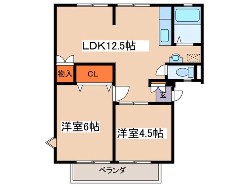 間取図 グランシャリオ・２