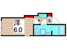 ノルテ六町 1Kの間取り