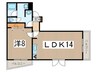 ヴィラＭＧ２ 1LDKの間取り