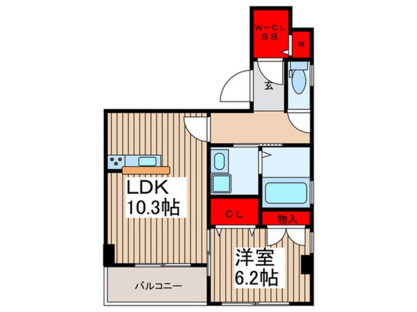 間取図 LILLA浦和仲町