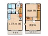 グリ－ンハイツ３ 2LDKの間取り