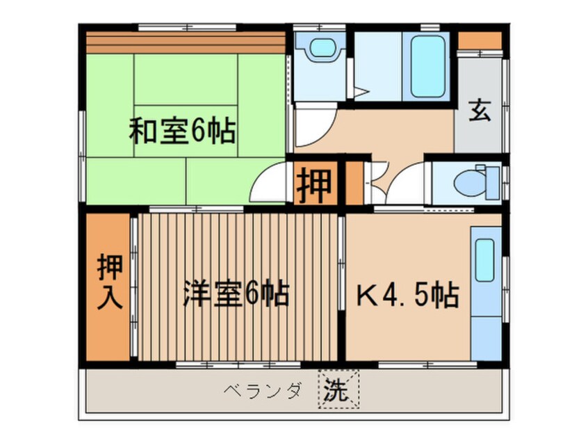 間取図 萩原荘