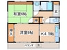 萩原荘 2Kの間取り