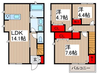 間取図 カーサビアンカ須和田