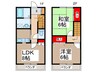 テラスヴェルデＡ 2LDKの間取り