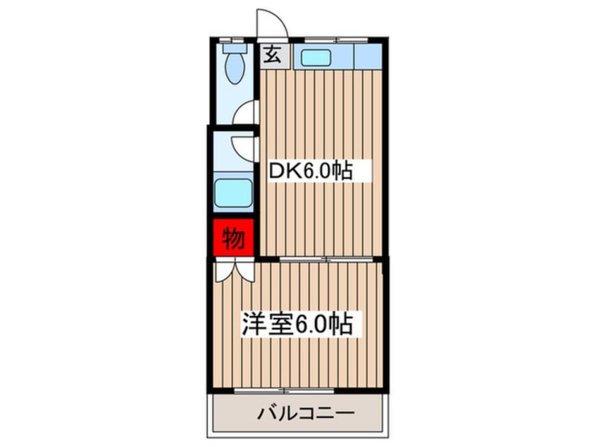 間取図 コ－ポサンリバ－