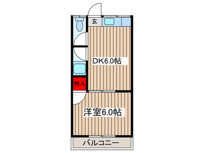 間取図 コ－ポサンリバ－