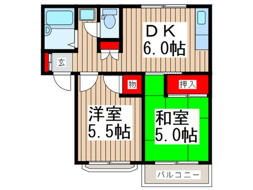 間取図 コーポポセイドン