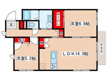 間取図 ニュ－ノ－ス弐番館