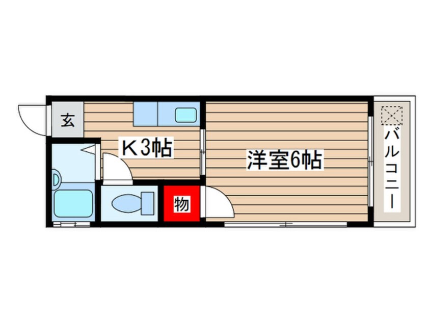 間取図 ｼｬﾄ-ﾚ山崎