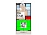 第一ミヨシハイツ 1DKの間取り