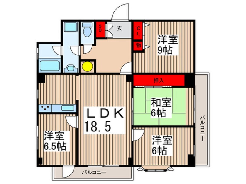 間取図 日進けやき台マンション