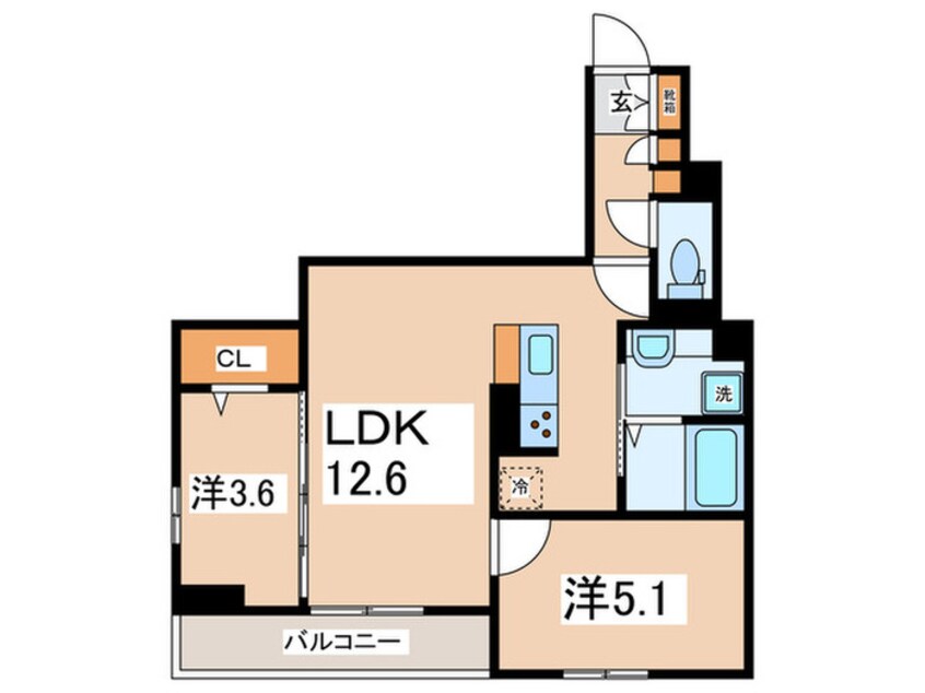 間取図 プラム清新一丁目