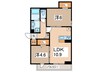 プラム清新一丁目 2LDKの間取り
