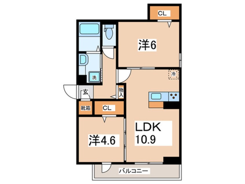 間取図 プラム清新一丁目