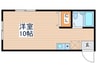 サンライズ小金井 1Rの間取り