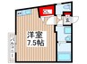 そるふぃーゆ三郷 1Rの間取り