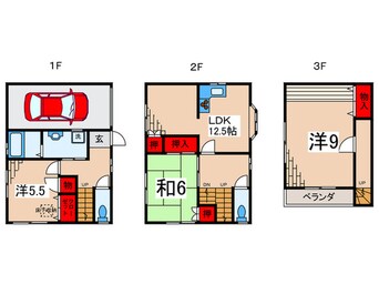 間取図 江戸川２丁目貸家