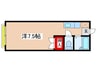 エステ－トピア吉川 1Rの間取り