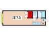 エステ－トピア吉川 1Rの間取り