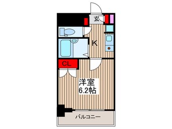 間取図 メインステージ門前仲町(402)