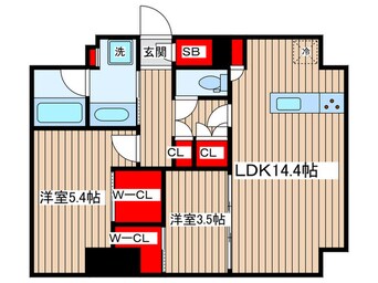 間取図 ベルファース錦糸町