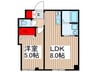 大原ﾏﾝｼｮﾝ 1LDKの間取り