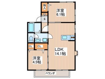 間取図 エンゼルハイムＢ
