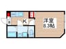 ＴＯＩＶＥ馬橋 1Kの間取り