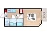 ＴＯＩＶＥ馬橋 1Kの間取り