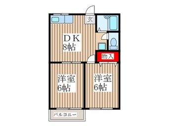 間取図 「中ハイツＢ