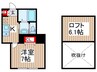 クリーク幕張 1Kの間取り