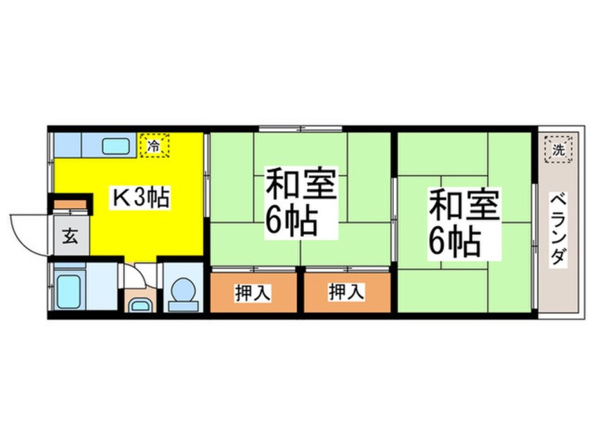 間取図 梶野コーポ