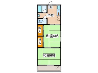 間取図 梶野コーポ