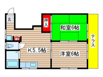 間取図 グリ－ンヒルⅠ