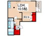 Anaheim　court　Shinurayasu 1LDKの間取り
