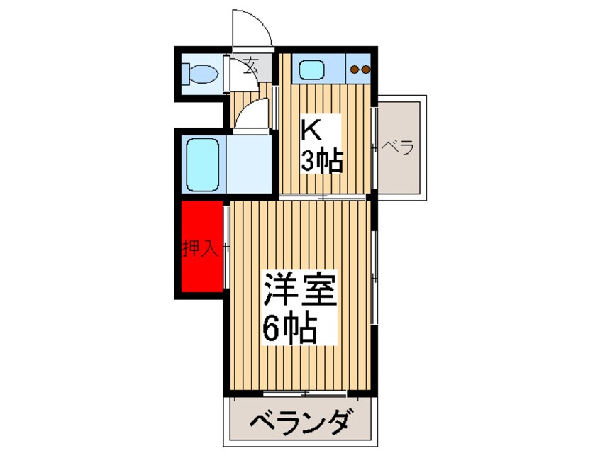 間取図 田崎ﾏﾝｼｮﾝ