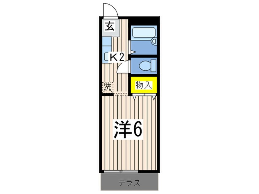 間取図 サンハイムＫ２