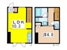 ウーヴァス池袋 1LDKの間取り