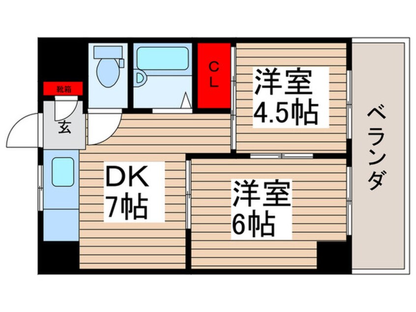 間取図 ハイツ西大島