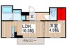 セードル本町 1LDKの間取り