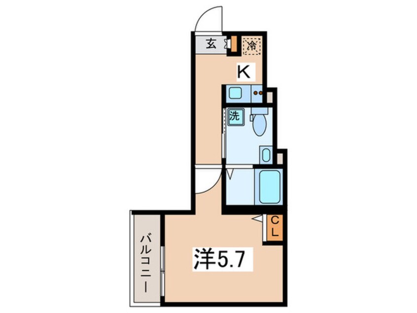 間取図 ﾎﾟﾗ　ｽﾃﾗ大和