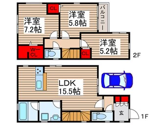 間取図 Kolet柏逆井♯06