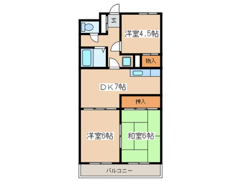 間取図 サンハイツ櫻台