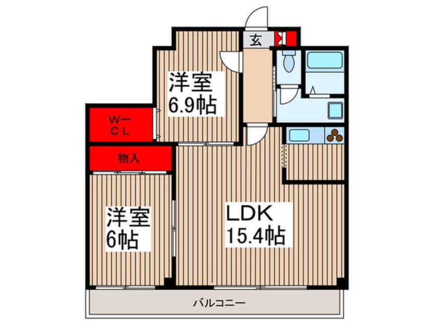 間取図 ラ・ルネータ