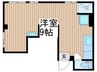 コミュニティ堀越 1Rの間取り